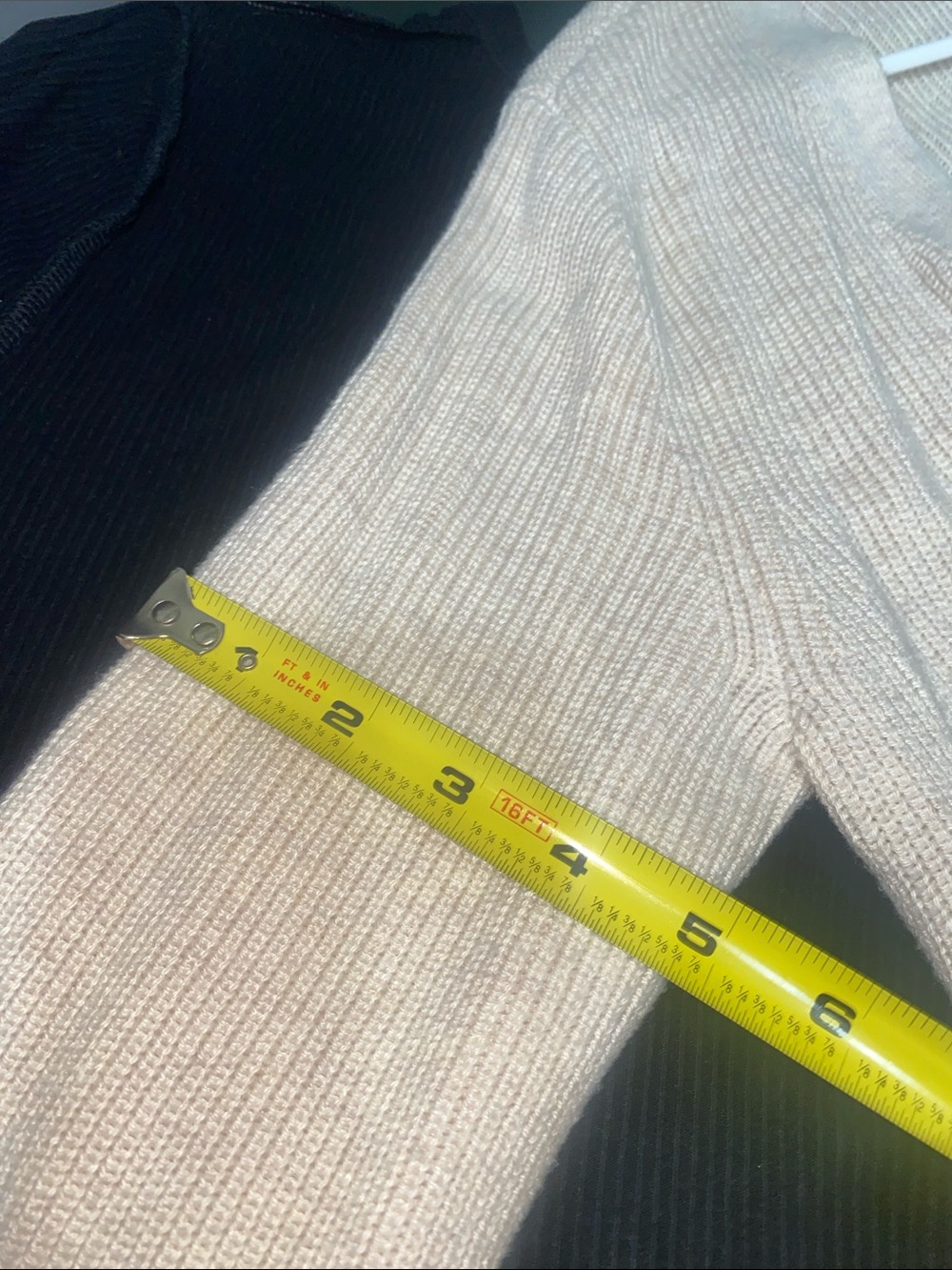 Old Navy Women's Beige Open-Front Ribbed Cardigan - Picture 4 of 5